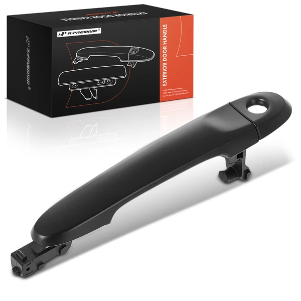 Front Driver Primed Black Exterior Door Handle for 2011-2017 Nissan Juke