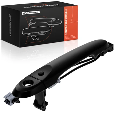 Front Driver Primed Black Exterior Door Handle