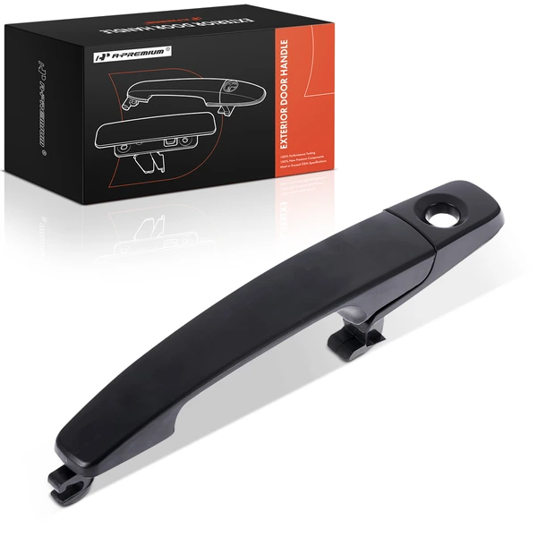 Front Driver Black Exterior Door Handle with Keyhole for Ford Focus 2008-2011