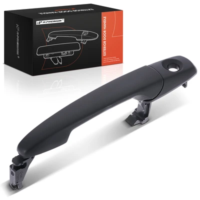 Front Driver Black Exterior Door Handle