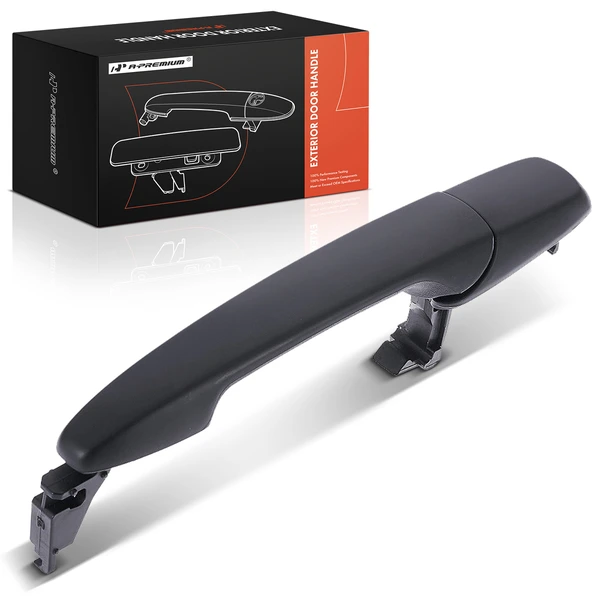 Front Passenger or Rear Driver or Passenger Black Exterior Door Handle for 2009-2017 Ford Flex