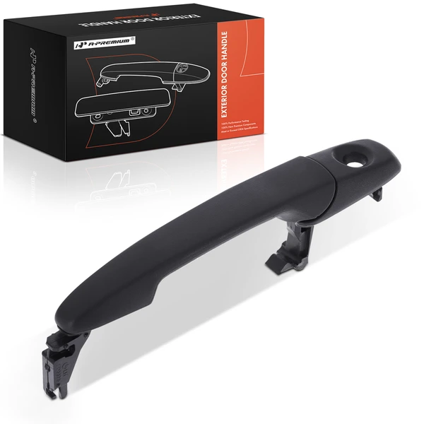 Front Driver or Passenger Textured Black Exterior Door Handle for Ford Edge 07-10