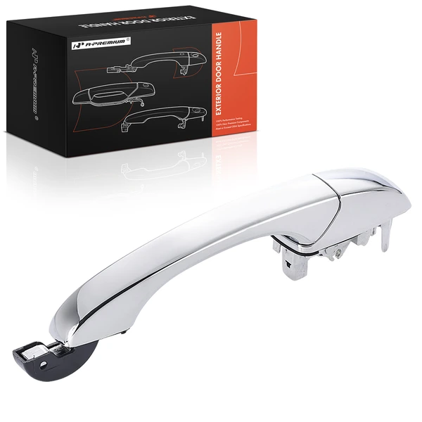 Rear Driver or Passenger Chrome Exterior Door Handle for 2012-2015 Ram C/V