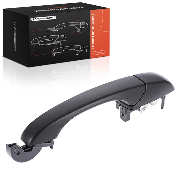 Rear Driver or Passenger Primed Black Exterior Door Handle for 2008-2020 Dodge Grand Caravan