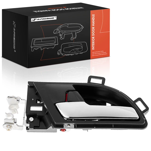 Front Driver or Rear Driver Black & Chrome Interior Door Handle for 2007-2011 Honda CR-V