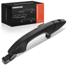 Front Driver Black Exterior Door Handle with Keyhole