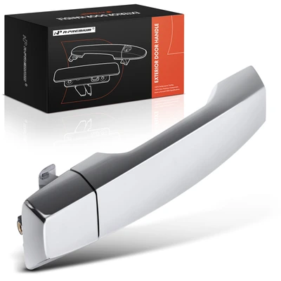Front Passenger Chrome Exterior Door Handle without Keyhole