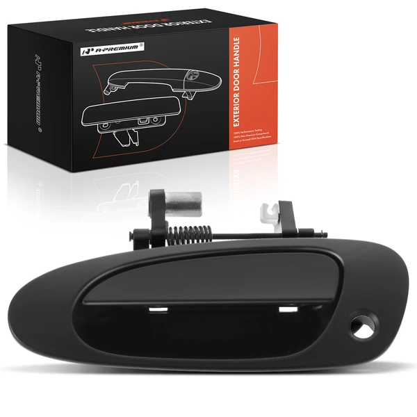 Front Driver Black Exterior Door Handle with Keyhole for Honda Accord 2003-2007