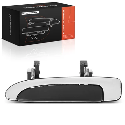 Rear Driver Black & Chrome Exterior Door Handle