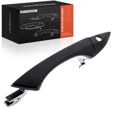 Front Driver Primed Black Exterior Door Handle