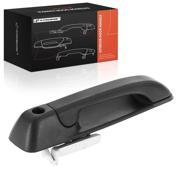 Front Driver Black Exterior Door Handle for 2010 Dodge Ram 3500