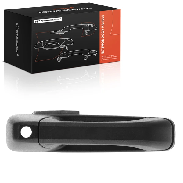 Front Passenger Black Exterior Door Handle with Keyhole for 2011-2021 Ram 2500