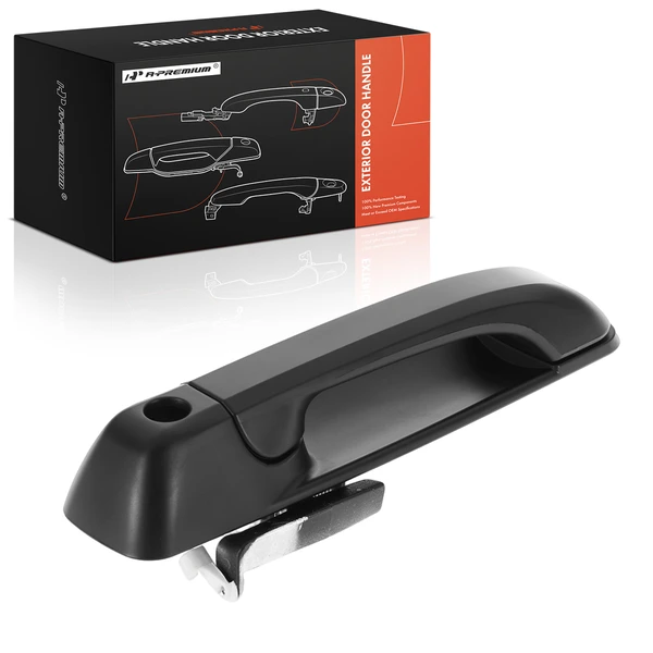 Front Driver Black Exterior Door Handle with Keyhole for Dodge Ram 1500