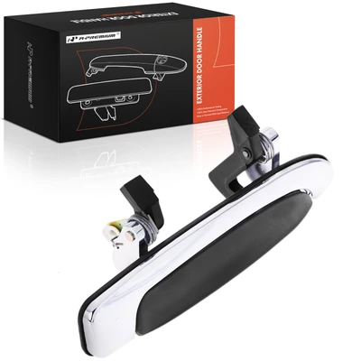 Rear Passenger Black & Chrome Exterior Door Handle