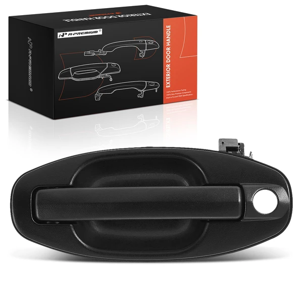 Front Driver Texture Black Exterior Door Handle for Hyundai Santa Fe 2001-2006