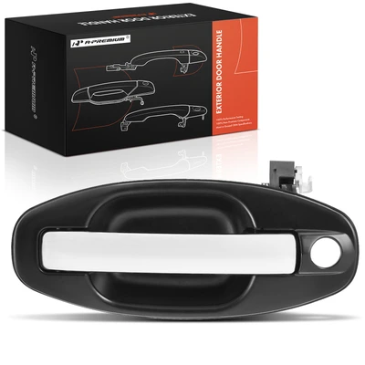 Front Driver Chrome & Black Exterior Door Handle