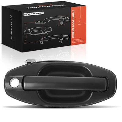 Front Passenger Black Exterior Door Handle