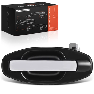 Rear Driver Chrome & Black Exterior Door Handle