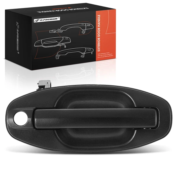 Front Passenger Texture Black Exterior Door Handle for Hyundai Santa Fe 01-06