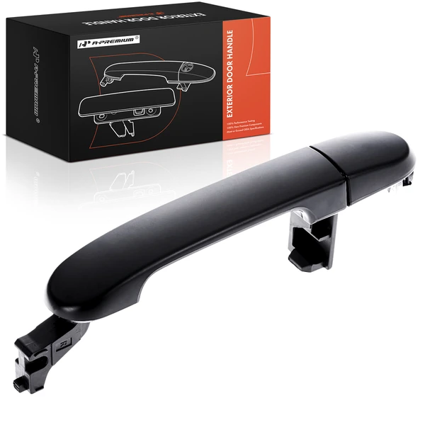 Primed Black Exterior Door Handle & Cover for 2007-2011 Nissan Versa