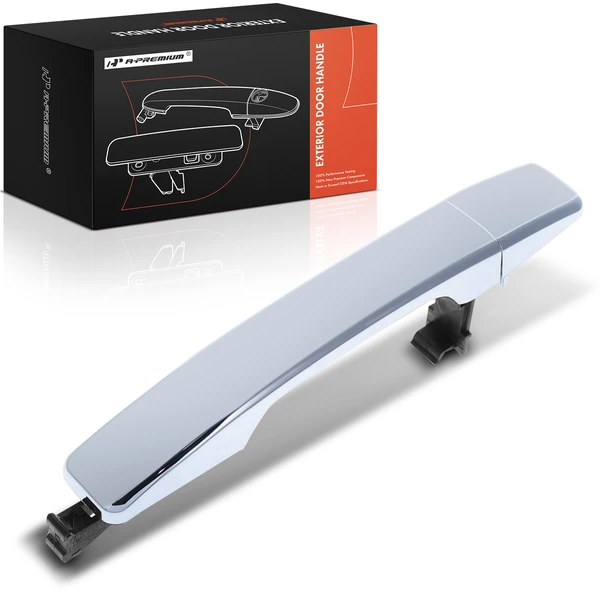 Front Passenger Chrome Exterior Door Handle with Cover for Kia Soul 2014-2022