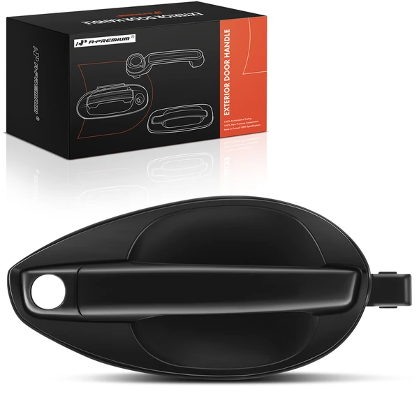 Front Passenger Primed Black Exterior Door Handle for Hyundai Tiburon 2003-2008