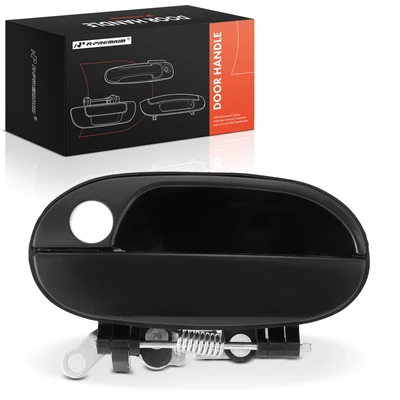 Front Driver Textured Exterior Door Handle with Keyhole