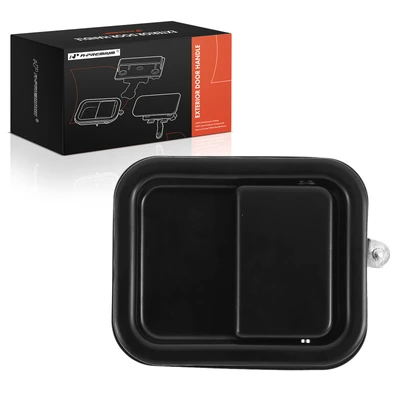 Front Driver Smooth Black Exterior Door Handle
