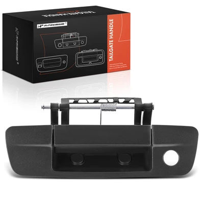 Tailgate Black Door Handle with Keyhole