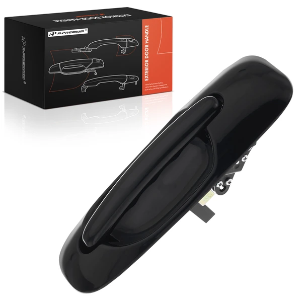 Rear Driver Black Exterior Door Handle for 2001-2007 Chrysler Town & Country