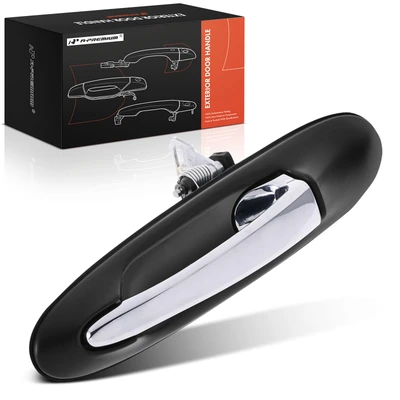 Rear Driver Chrome & Black Primed Outside Handle