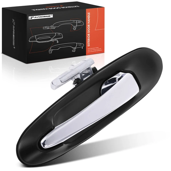 Rear Driver Chrome & Black Primed Outside Handle for 2004-2011 Lincoln Town Car