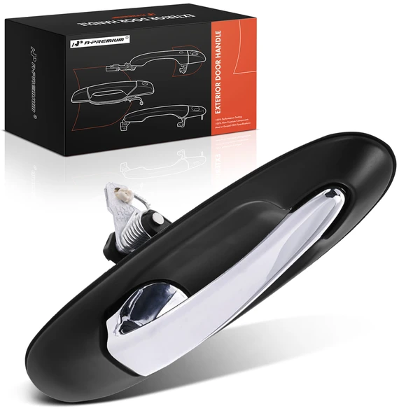 Rear Passenger Chrome & Black Primed Outside Handle for Lincoln Town Car 2003