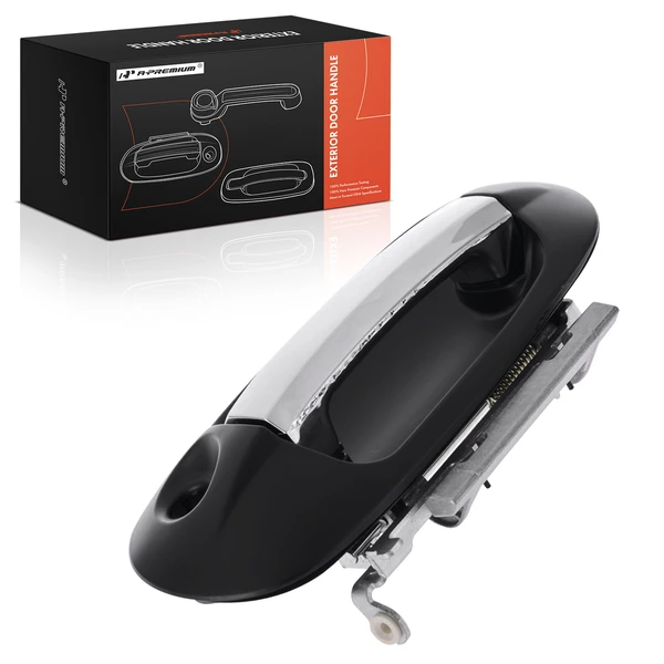 Front Driver Black & Chrome Exterior Door Handle for 2007-2015 Lincoln Navigator