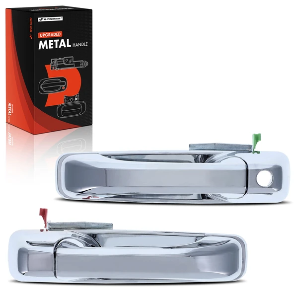 2 Pcs Upgraded Metal Front Chrome Exterior Door Handle for Dodge Ram 1500 2009-2010