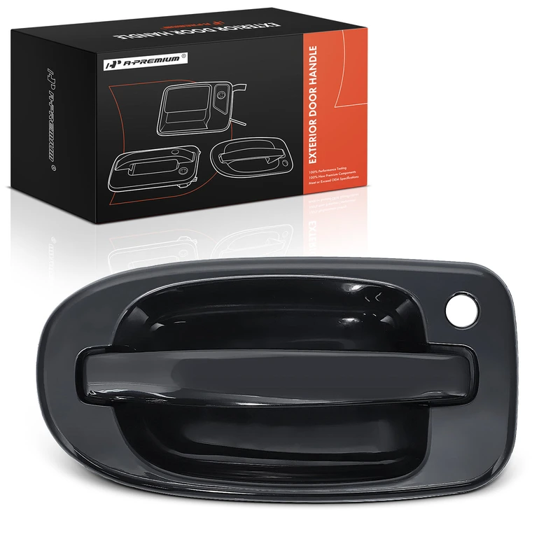 Front Passenger Smooth Black Exterior Door Handle for 2007 Chevrolet Uplander