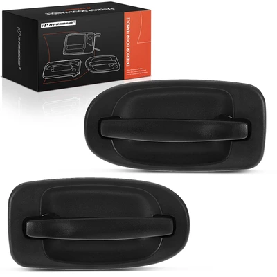 2 Pcs Rear Black Exterior Door Handle
