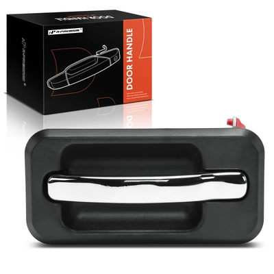Rear Driver Chrome Black Exterior Door Handle
