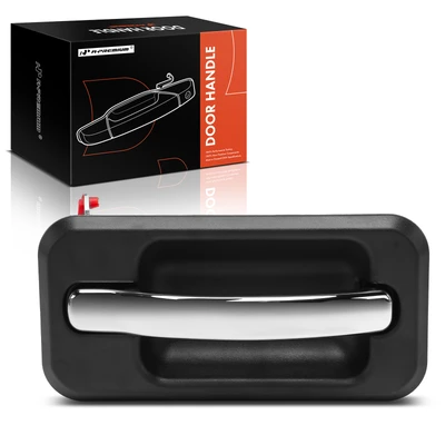 Rear Passenger Chrome Black Exterior Door Handle
