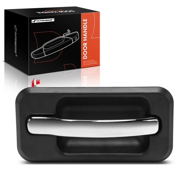 Rear Passenger Chrome Black Exterior Door Handle for 2003-2009 Hummer H2