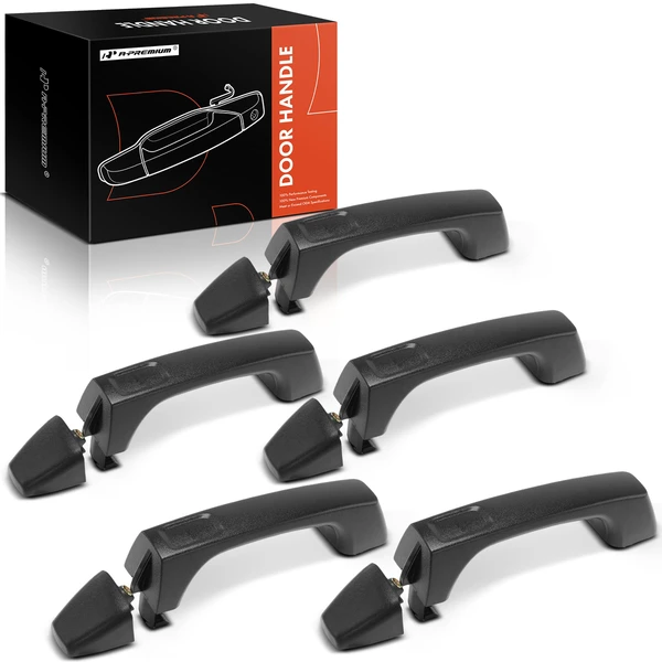 5 Pcs Front & Rear & Cargo Black Exterior Door Handle for 2006-2010 Hummer H3