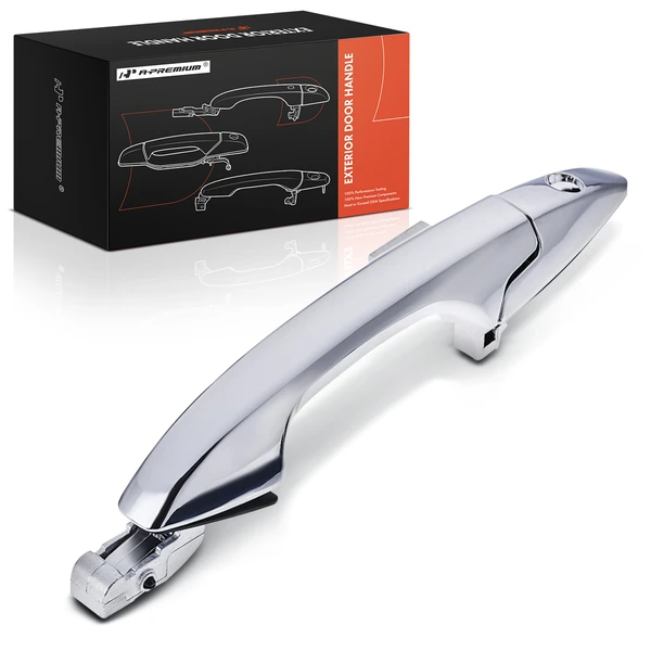 Front Driver Chrome Exterior Door Handle with Keyhole for Honda Crosstour 2012-2015