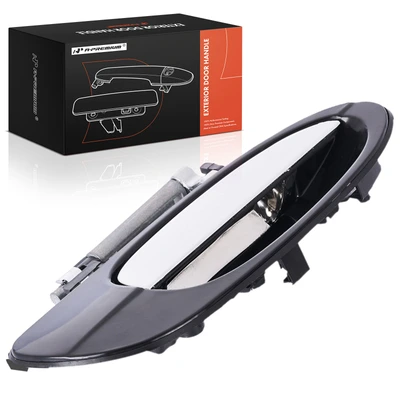 Rear Passenger Black & Chrome Exterior Door Handle