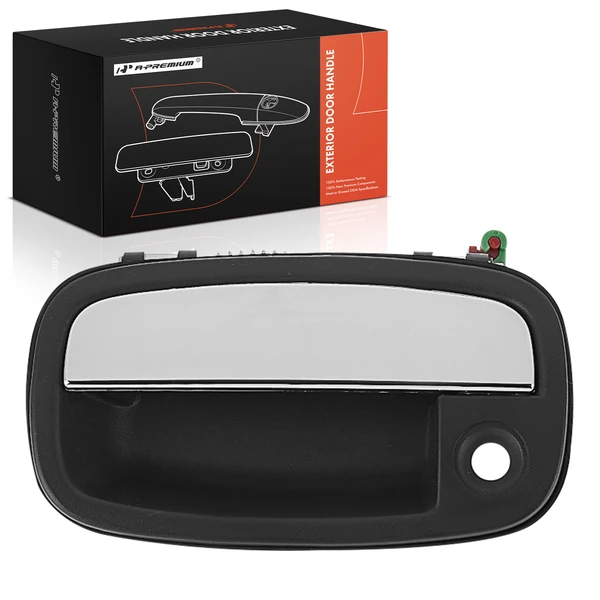 Front Driver Chrome & Black Texture Exterior Door Handle for Kia Sportage 95-97