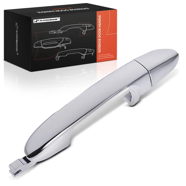 Rear Driver Chrome Exterior Door Handle for 2005-2009 Kia Spectra5