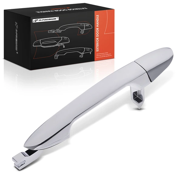 Rear Passenger Chrome Exterior Door Handle for 2005-2009 Kia Spectra5