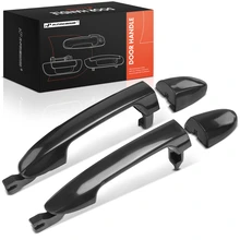 2 Pcs Rear Black Exterior Door Handle