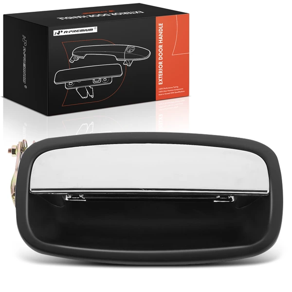 Rear Passenger Chrome & Black Exterior Door Handle for Kia Sportage 2000-2002