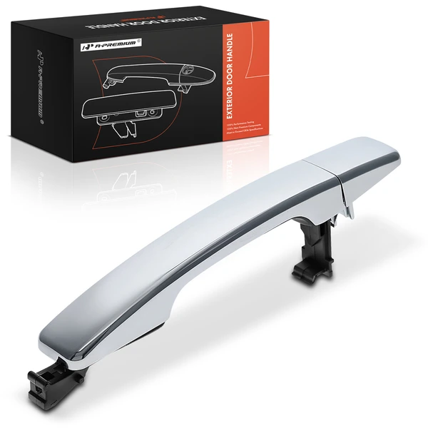 Rear Driver Chrome Exterior Door Handle with Cover for Kia Soul 2014-2022