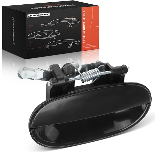 Rear Passenger Textured Black Exterior Door Handle for Hyundai Accent 1995-1999